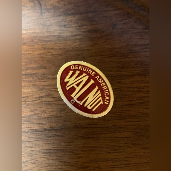 Set of 2 Vintage Mid Century Modern Genuine Walnut Steel Sizzler Plates - Picture 7 of 16